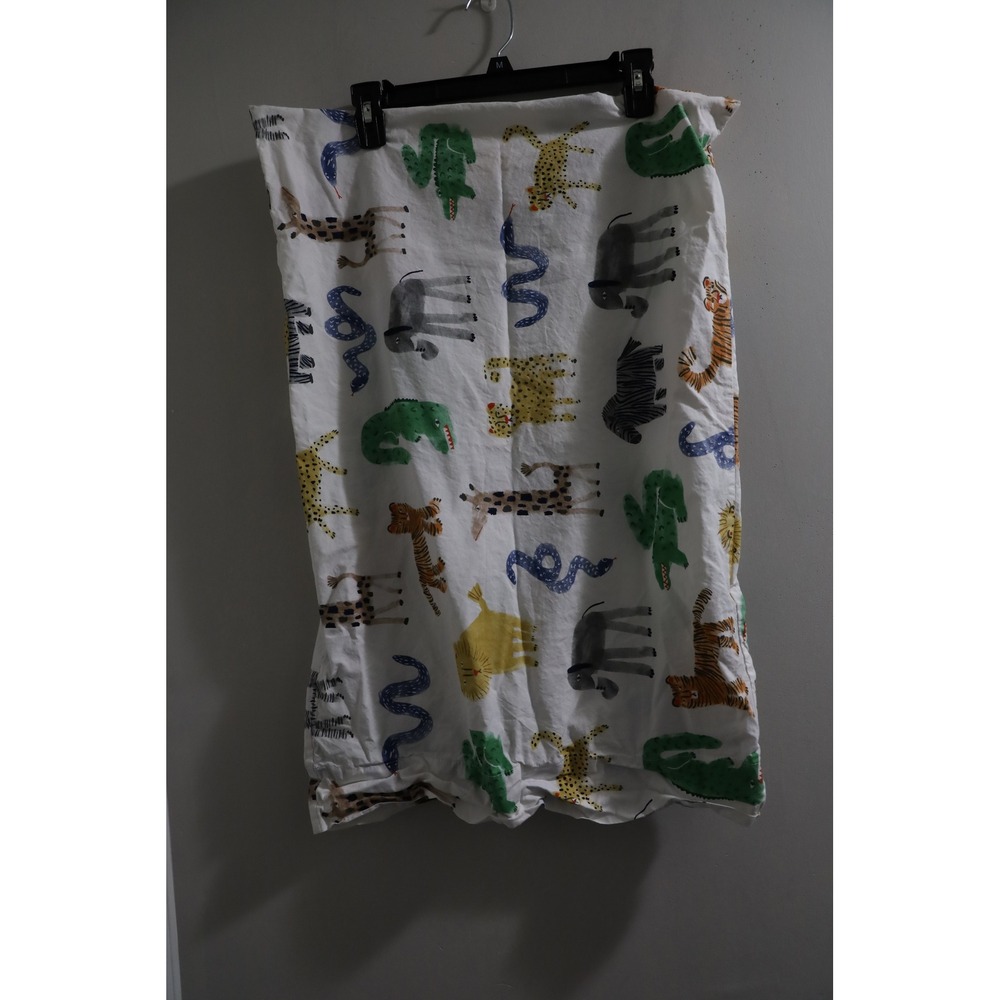 Pottery Barn Kids Toddler‎ Pillowcase Safari Animal Print Cotton